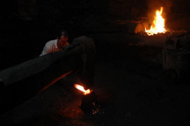 In the forge at Teixos © Bill Barksfield 2010