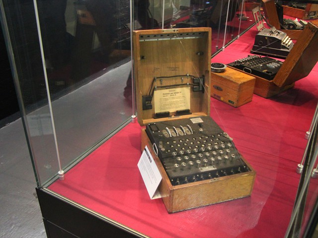 Bletchley Park - A German Enigma machine